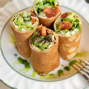 crepes with salmon