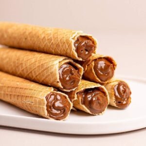 Waffle roll with condensed milk 1 pcs